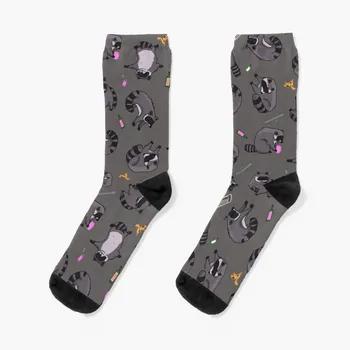 Парти с енотом | Чорапи с шарките на миеща мечка и отломки, които се движат чорапи, аниме-чорапи, компресия чорапи, мъжки чорапи до глезена на крака, женски